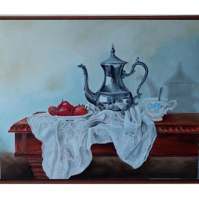 Zilverenkan En Ardbeen Paneel 40x50